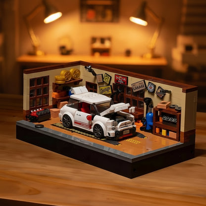 Klockowy Garaż z Samochodzikiem (1000+ elementów)